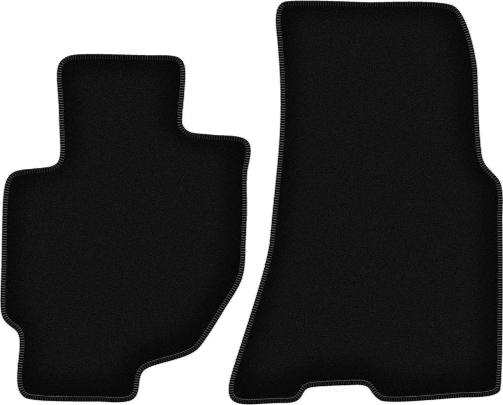 Wielganizator Velours-Autoteppiche vorne – passend für Honda CR-V I (SUV, Bj. 1995-2001) – schwarz, passgenau, mit Befestigungen set 2 Stk.