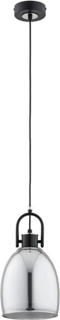 Suspension design en métal noir chromé SODA 95 cm culot E27 Alfa