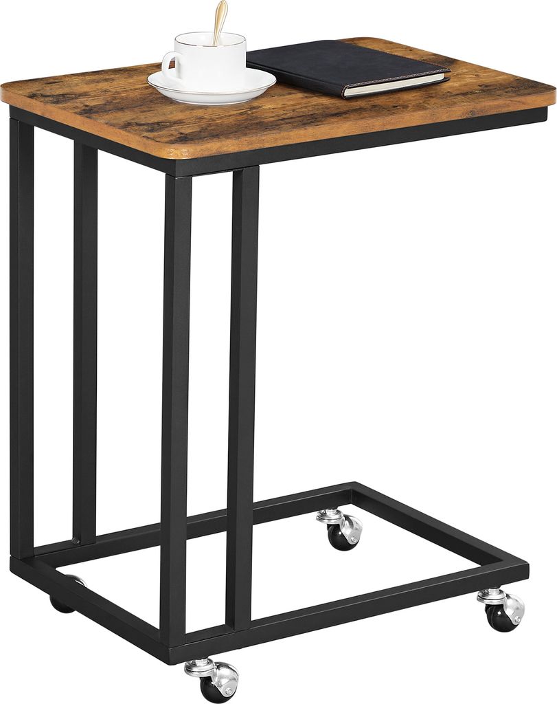 VASAGLE Servierwagen braun 50,0 x 35,0 x 56,0 / 60,0 cm Zdjęcie produktu 8