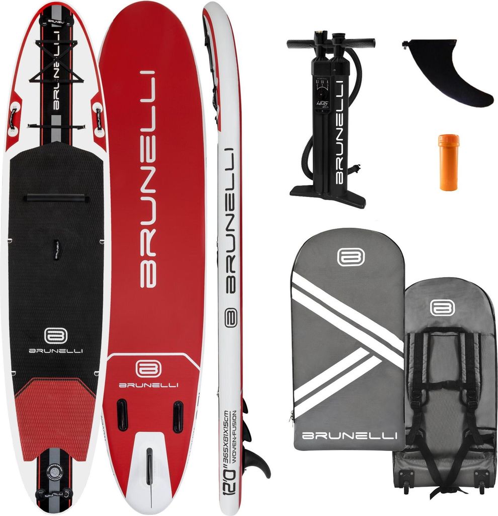 BRUNELLI 12.0 Woven X Fusion Double Layer iSUP Board Stand Up Paddle Set 365cm r