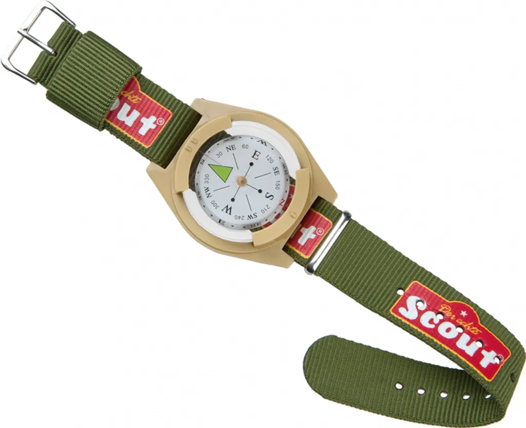 Boussole de poignet SCOUT pour navigation en forêt et trek longue durée