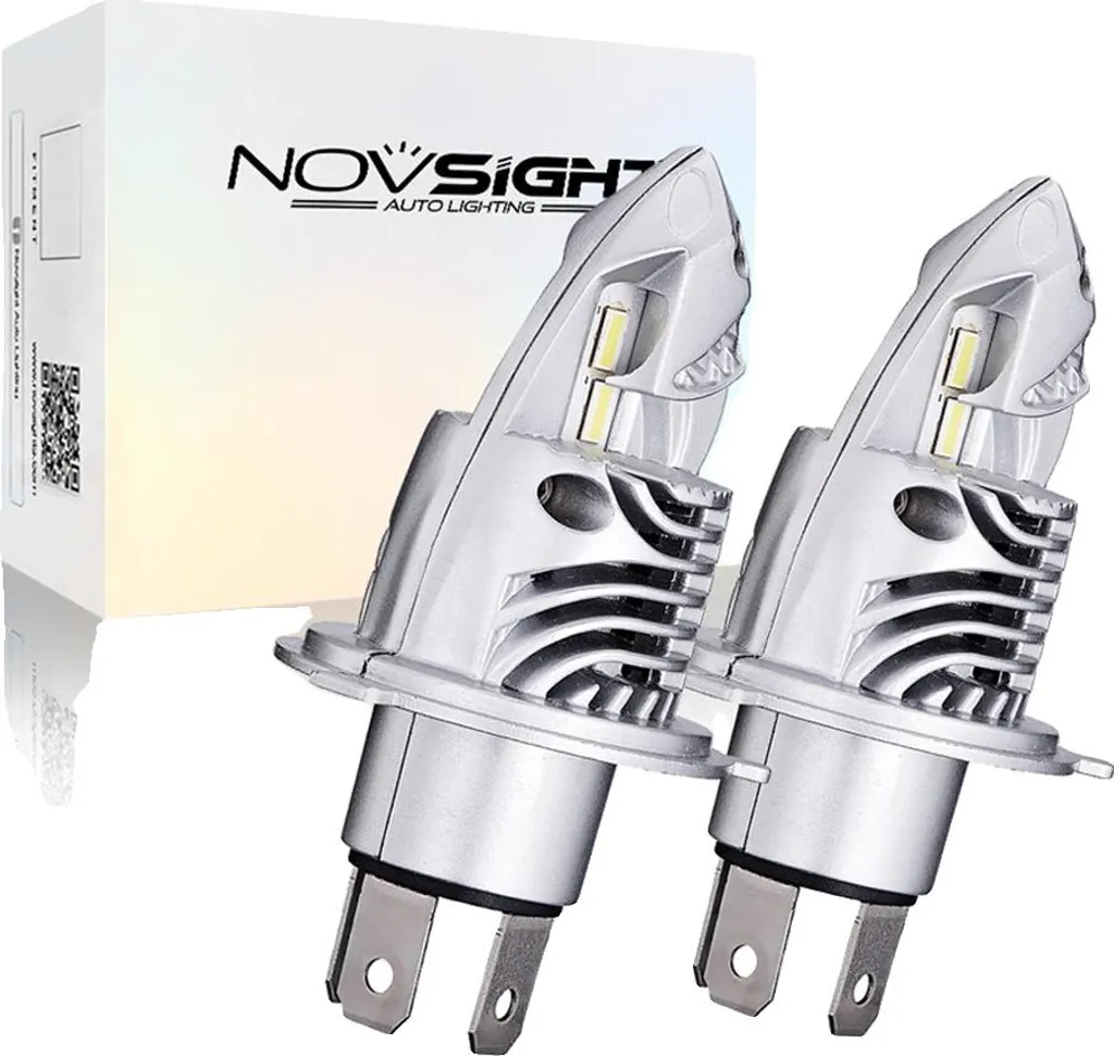 Ampoules LED H4 12000LM solution éclairage puissant phares voiture