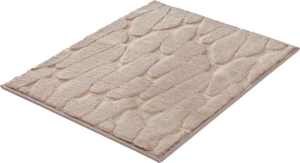 Kleine Wolke Badteppich TONDO Seidenfarben 50 x 60 cm