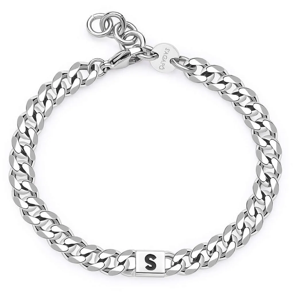 Regala un Emozione: Bracciale Sagapò Monogram con Iniziale Argento