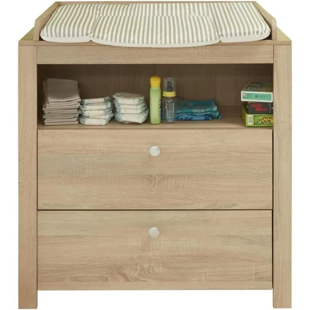 Aménager la Chambre Bébé avec l'Ensemble Olivia : Confort et Bois Clair