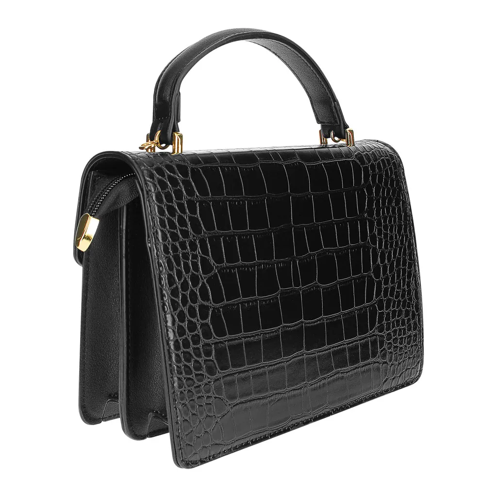 Regalo Donna: Borsa Gallantry Nera Coccodrillo | Elegante e Trendy - 4