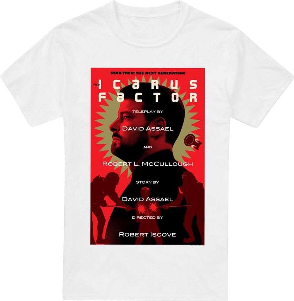 Star Trek - "The Next Generation Season 2 Episode 14" T-Shirt für Herren TV14030 (L) (Weiß)