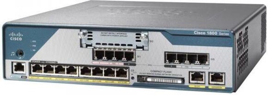 Cisco 1861, 10, 100 Mb/s, Ethernet (RJ-45), IEEE 802.3af, 8 Zdjęcie produktu 