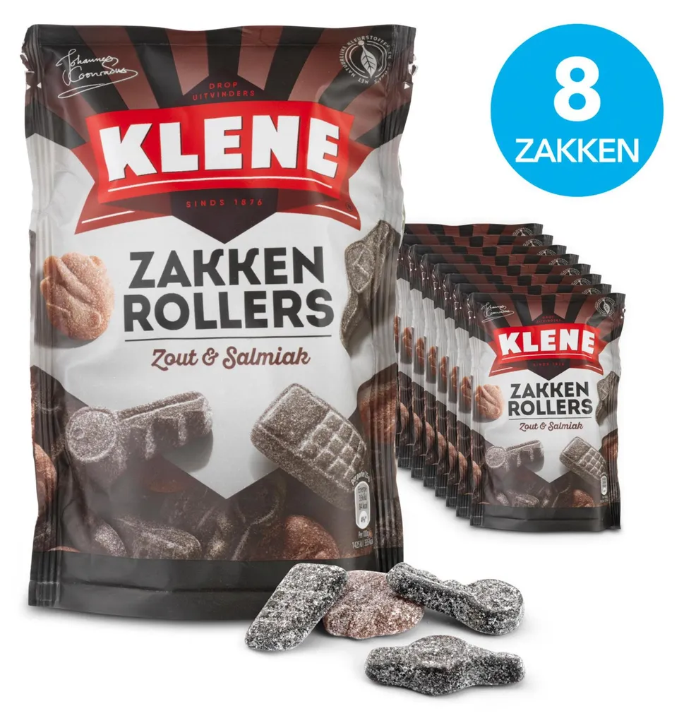 Rouleaux Klene Bag Réglisse Pure - Stop aux Envies de Sucre 8x 210g