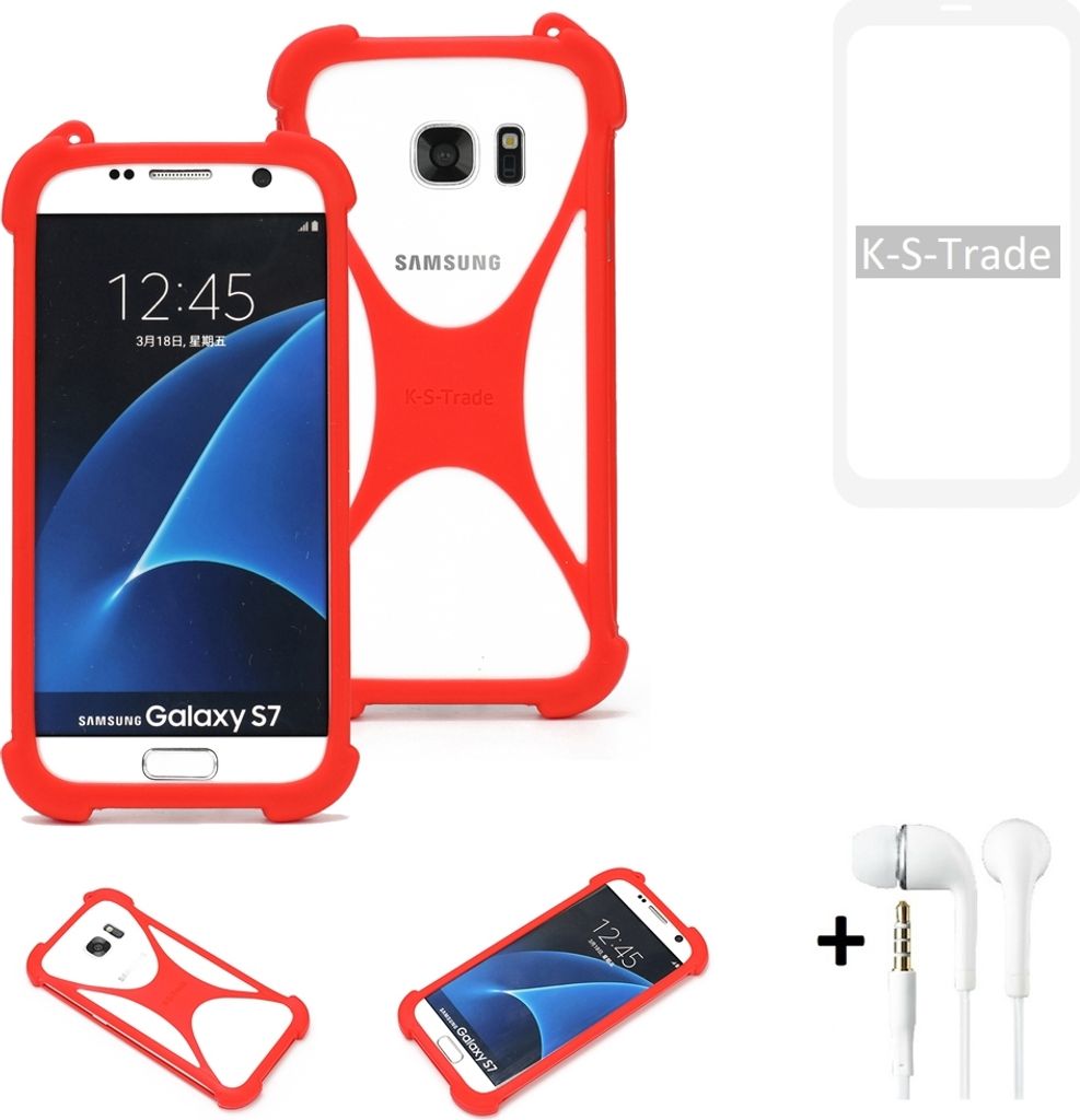Handy-hülle + Kopfhörer kompatibel mit Xiaomi Redmi Note 9 Schutz-hülle Bumper Silikon Schutz Hülle Cover Case Silikoncase Silikonbumper TPU