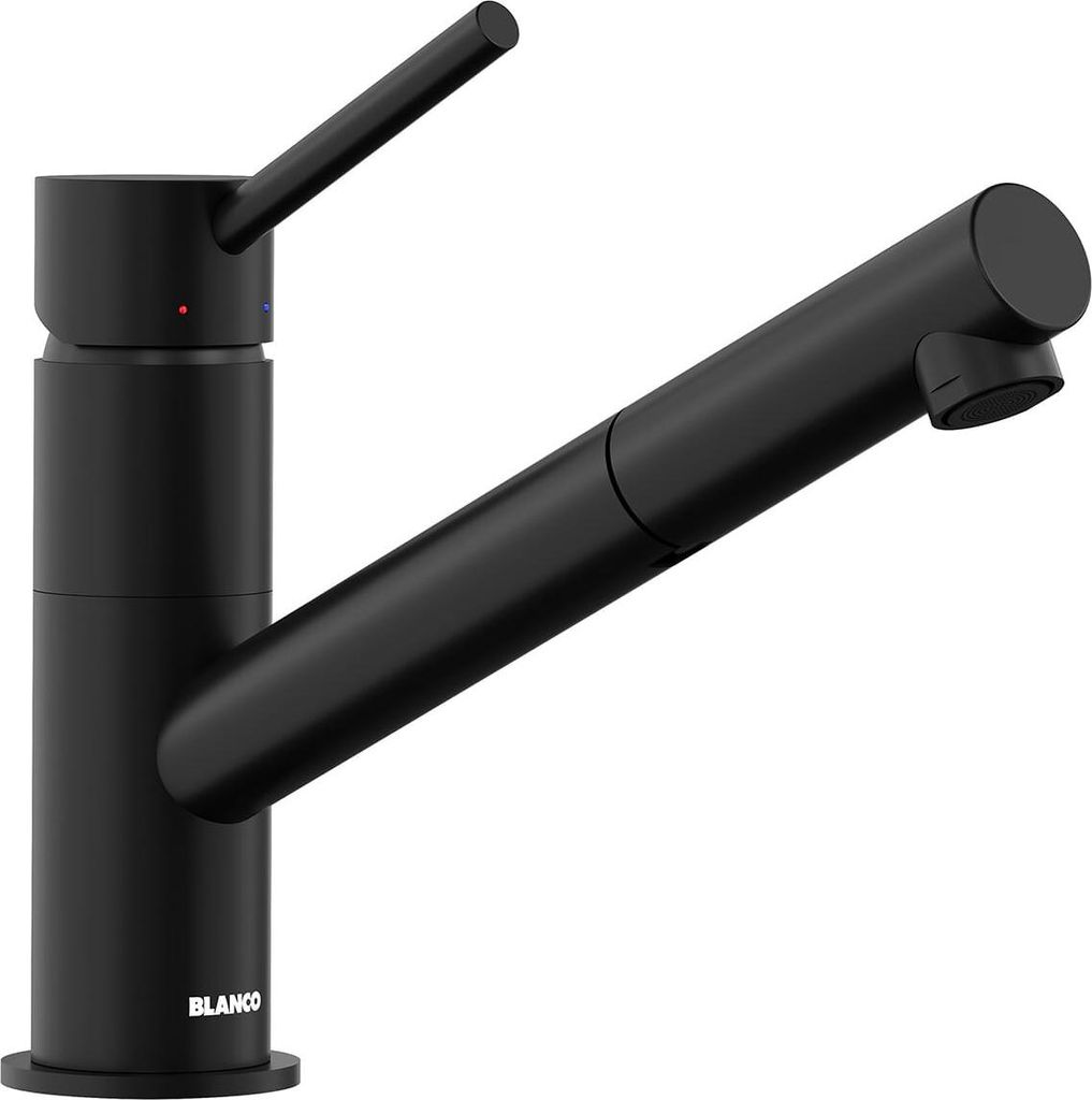 Blanco Küchenarmatur mit Handbrause KANO-S schwarz matt 527653