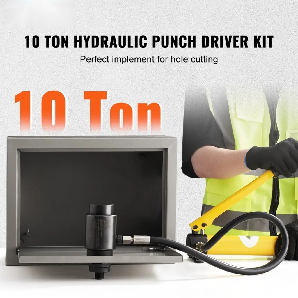 Perceuse de Tôle Hydraulique 10t pour Installations Électriques et BTP