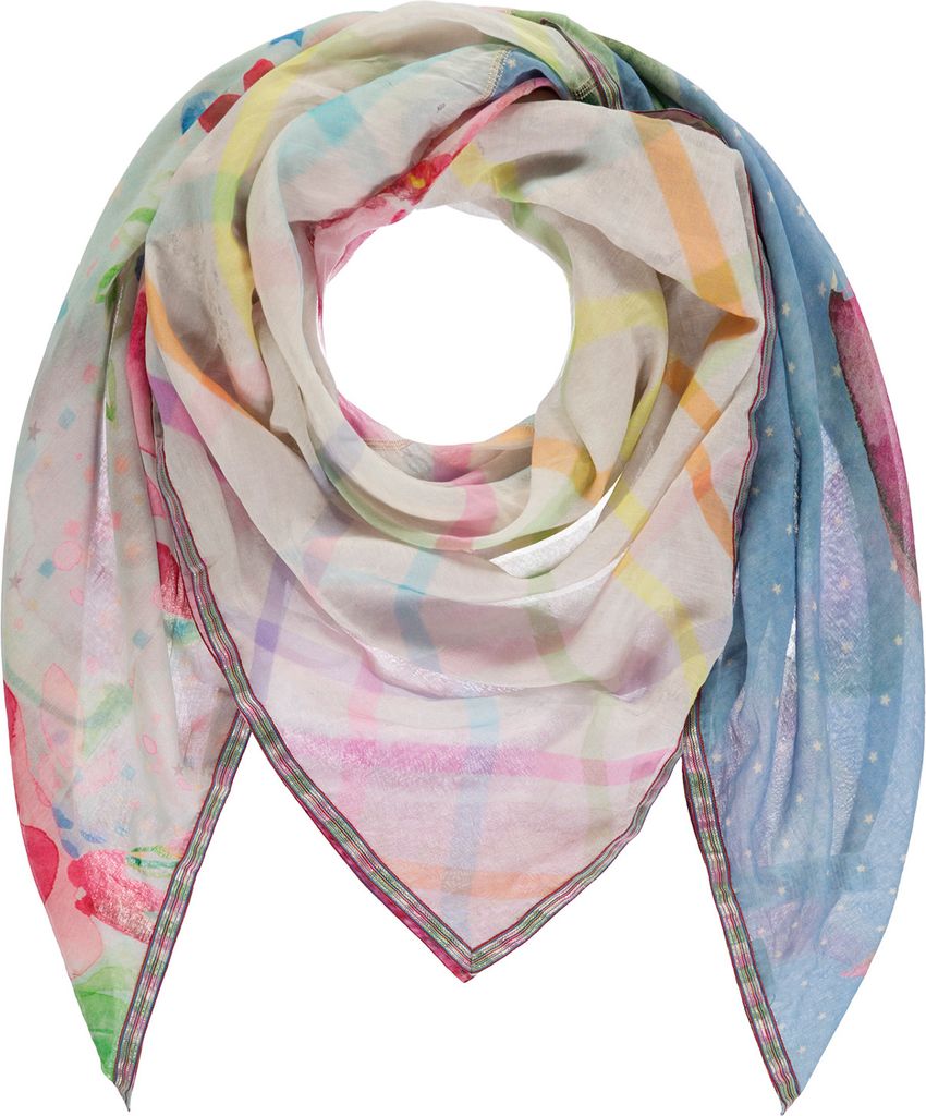Passigatti Tuch mit Patch-Design, Gr. ONESIZE Produktbild 