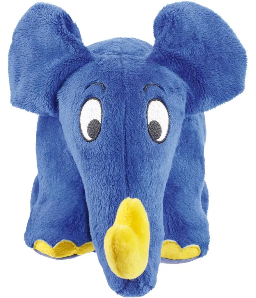Doudou Peluche Éléphant et Souris Schmidt 17 cm pour Enfant et Bébé