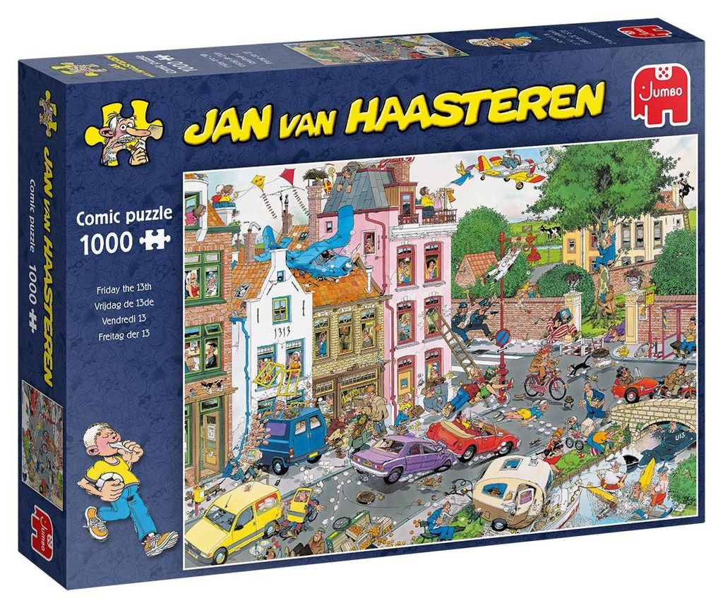 Jan van Haasteren - Freitag der 13. - 1000 Teile Puzzle Produktbild 