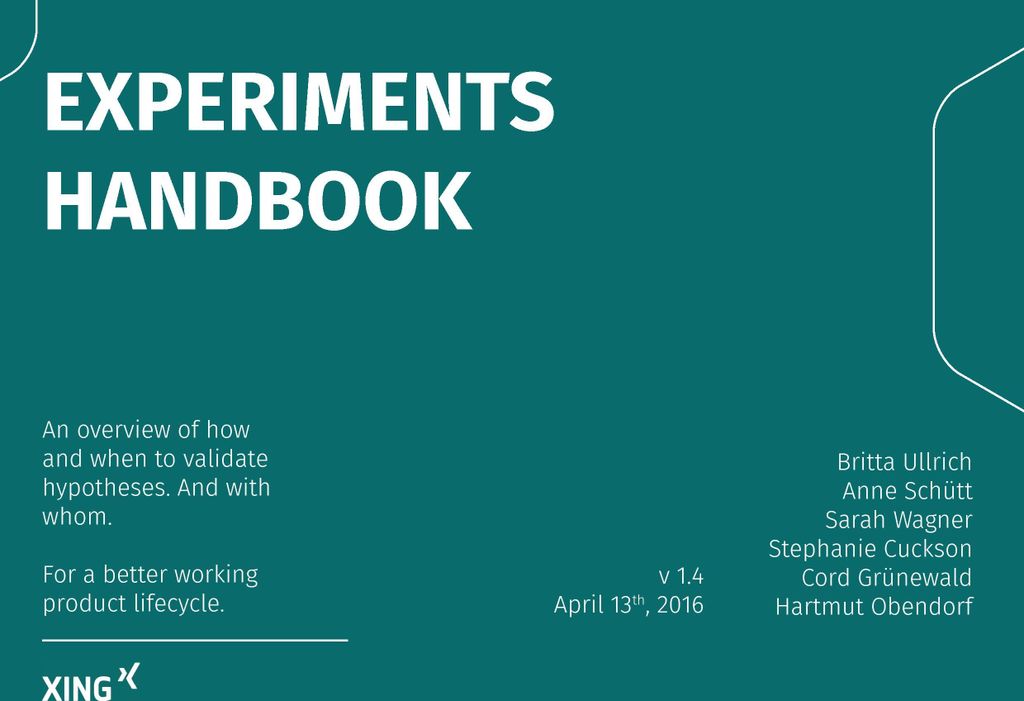 Experiments Handbook