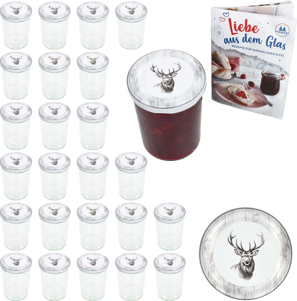 Barattoli Conserve 435ml Set da 25 - Design Alois Hirsch e Tappi TO82