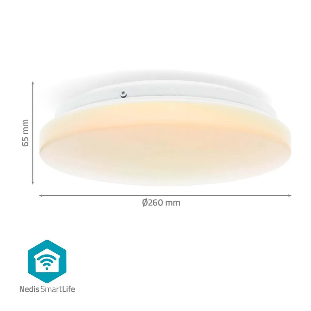 Plafonnier SmartLife WiFi RVB Diamètre 260mm 1820lm IP44 Blanc Variable - 5