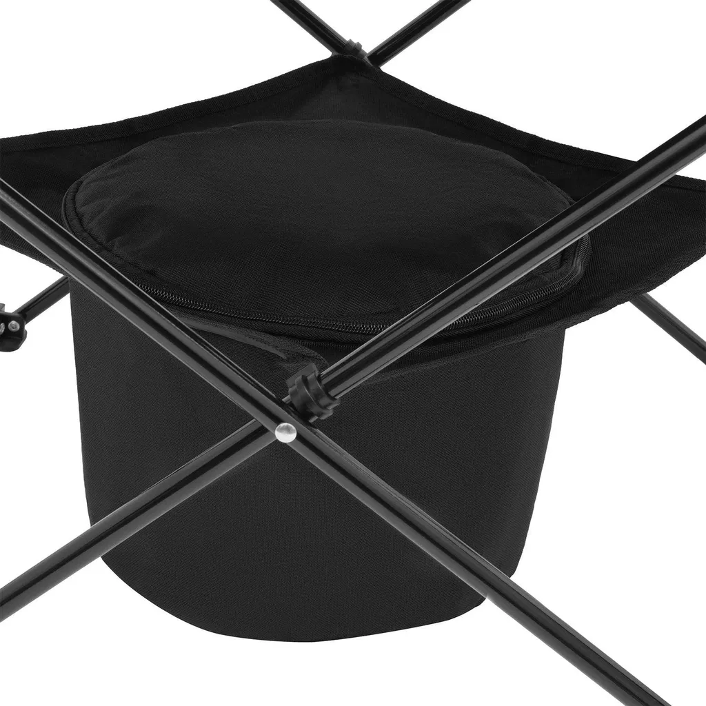 Mobilier de camping complet : table pliante et chaises portables gris - 5