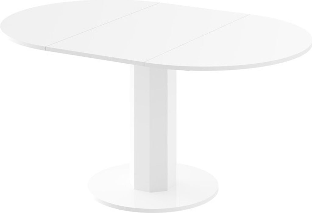 Design Esstisch Tisch HES-111 rund oval Hochglanz ausziehbar 100-148cm