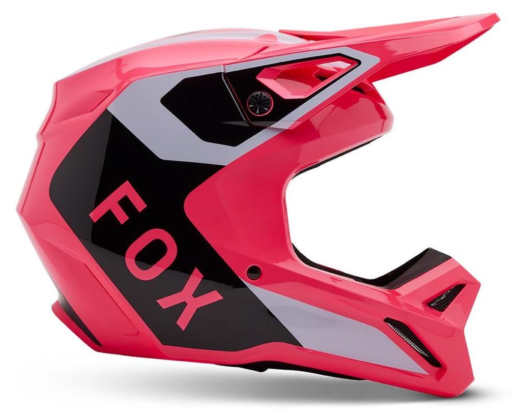 FOX V1 LEAN Motocross-Motorradhelm in Pink, Größe XS, DOT & Produktbild 