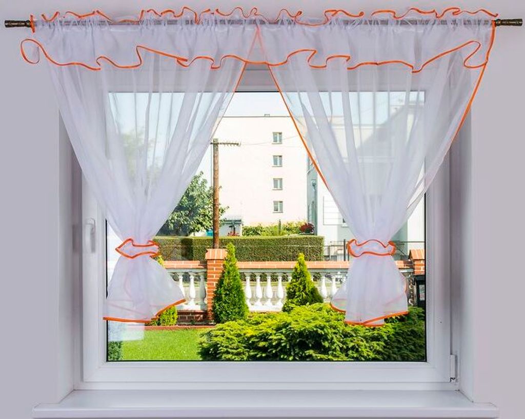 Fertig Gardine  TUNESIEN, 300x120 Orange Produktbild 