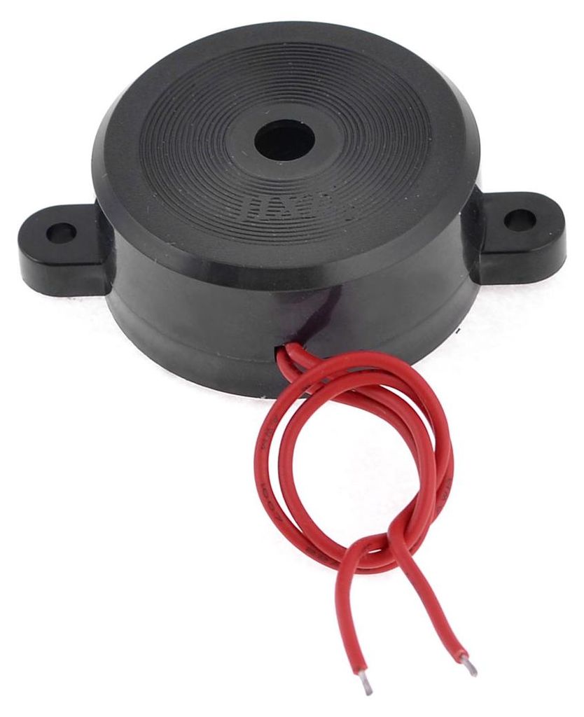 Schwarzes Geh?use, 220V AC 2 Draht Industrial Elektronischer Summer (105dB kontinuierliche Sound de