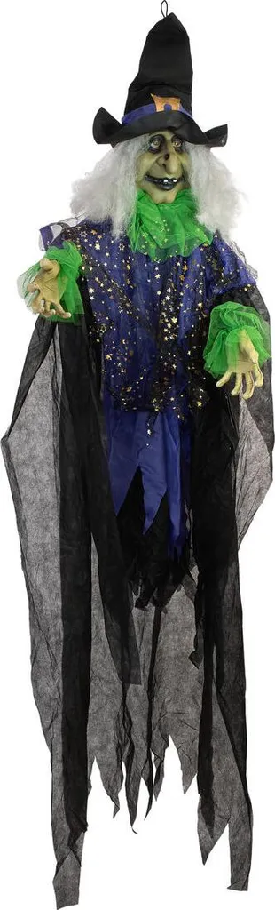 Grande Sorcière Lisbeth Europalms 2m - Automate Décoratif d'Halloween
