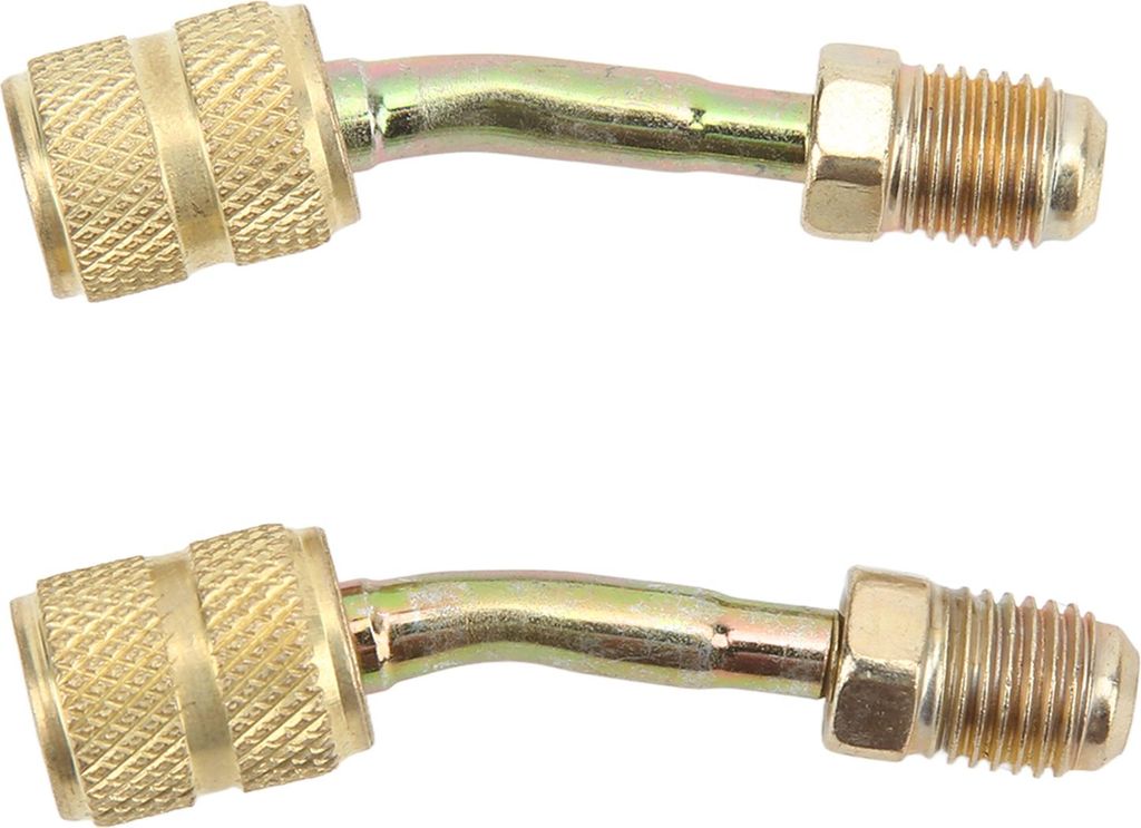 2 Stück Universal-Lade-Vakuumanschluss-Adapter R410A-Adapter 1/4 bis 5/16 Konverter für Mini-Split-System-Klimaanlagen