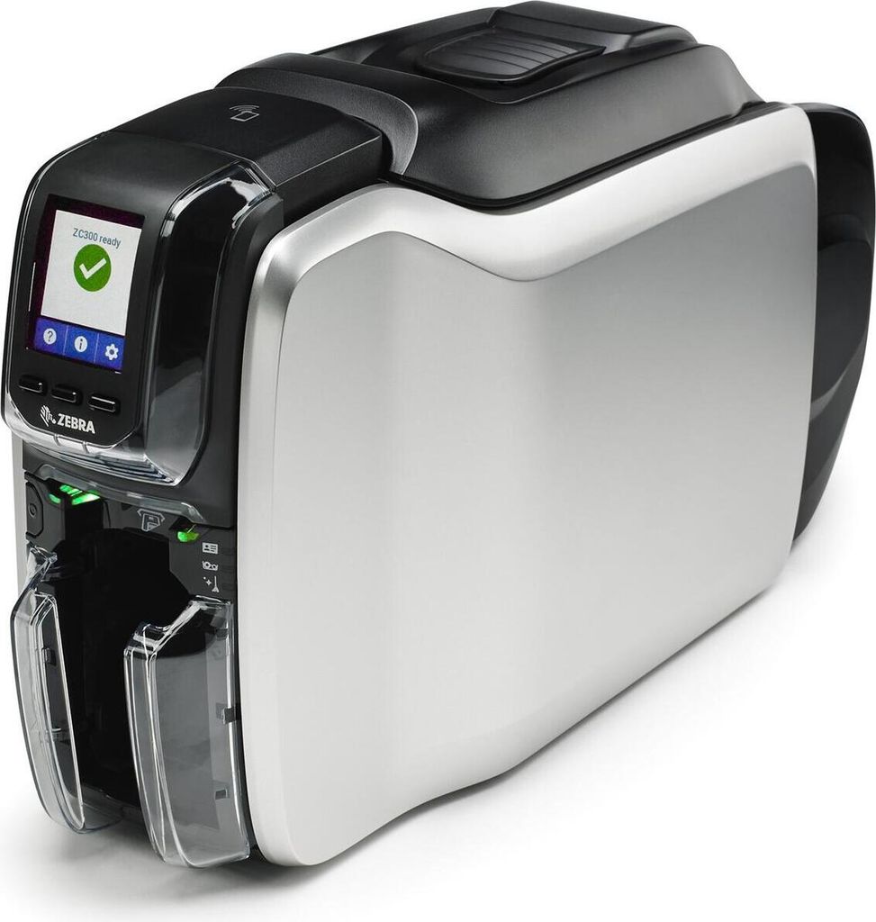 Zebra ZC300, Sublimační/termo přenos, 300 x 300 DPI, PVC, Obrázek produktu 