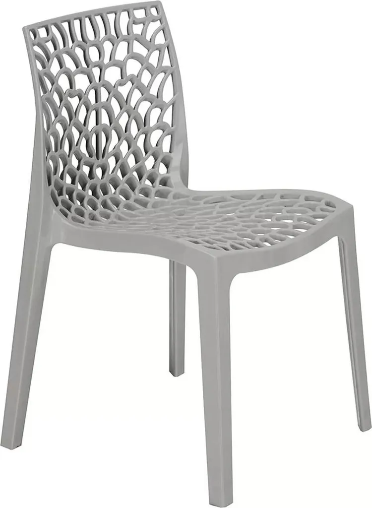 Sedia Gruvyer Grigio Perla Grand Soleil: L'Originale per Bar e Casa