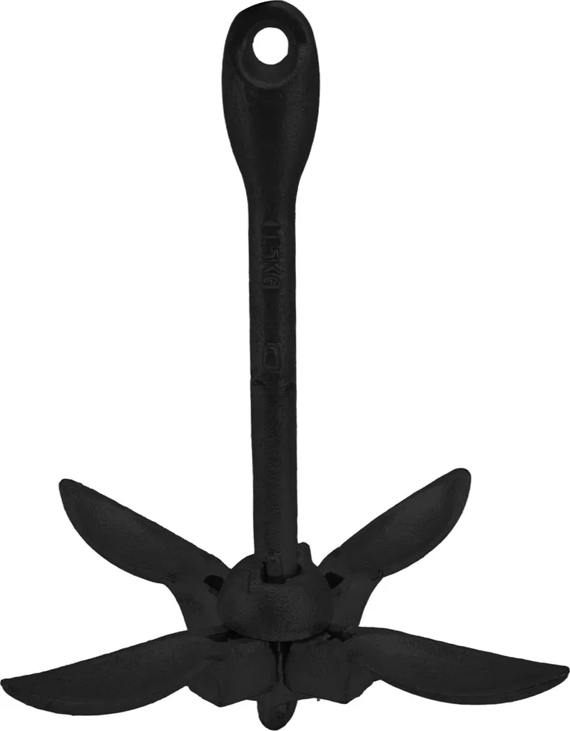 Ancre pliable 4 griffes en acier au carbone 1.5kg haute tenue