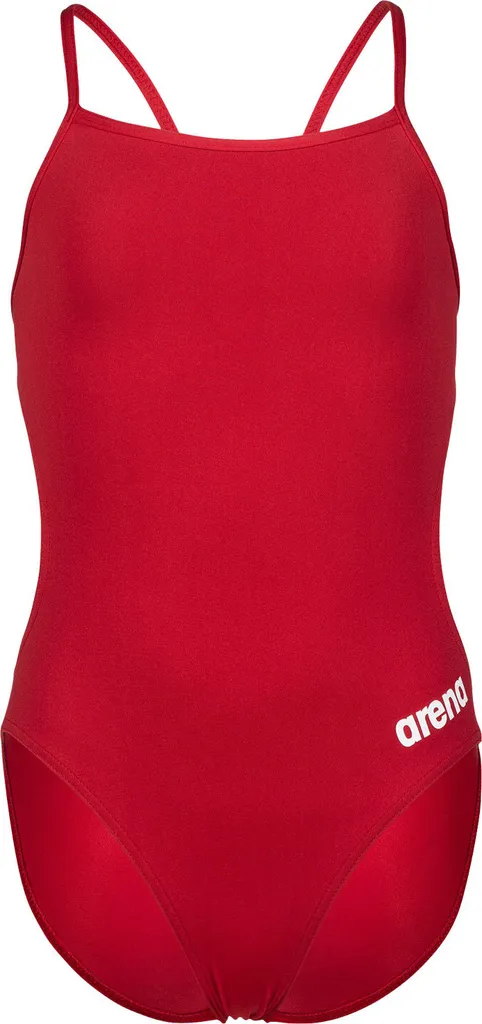 Maillot de bain fille résistant Arena Challenge Solid JR dos ouvert