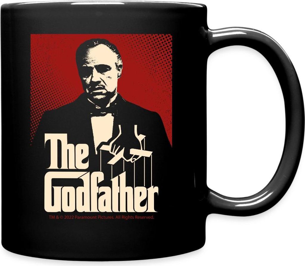 Spreadshirt Der Pate The Godfather Don Corleone Tasse Einfarbig, One size, Schwarz