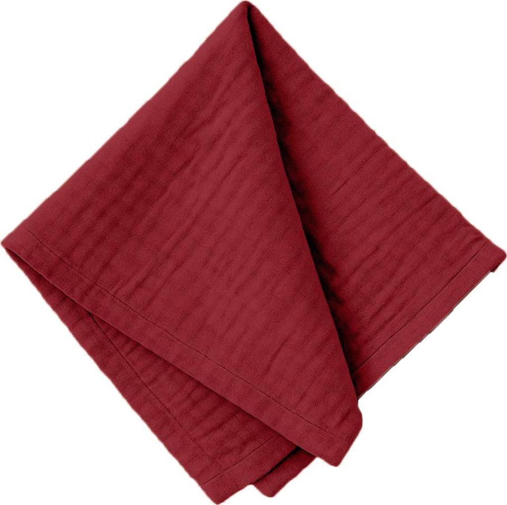 Musselin-Servietten Bordeaux 45x45 cm – weiche Produktbild 