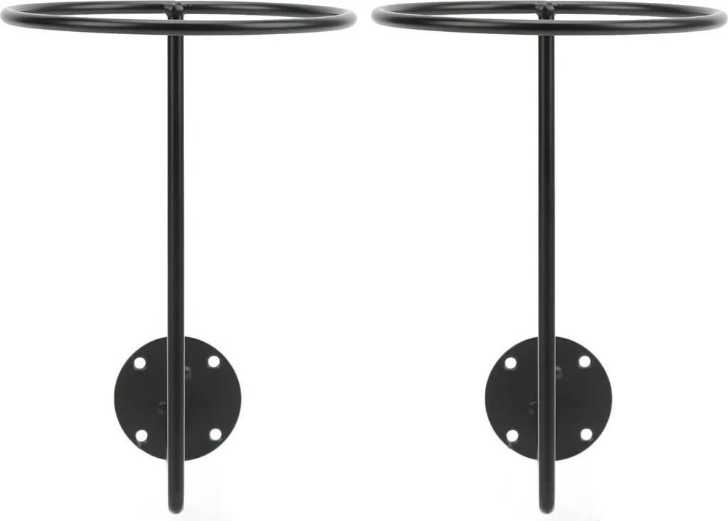 Support de casque moto mural en acier noir robuste, présentoir intégral