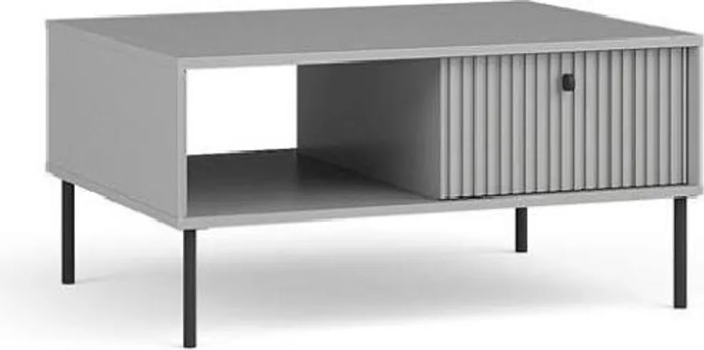 Table basse MALAMBO grise idéale pour apéritifs et soirées en famille