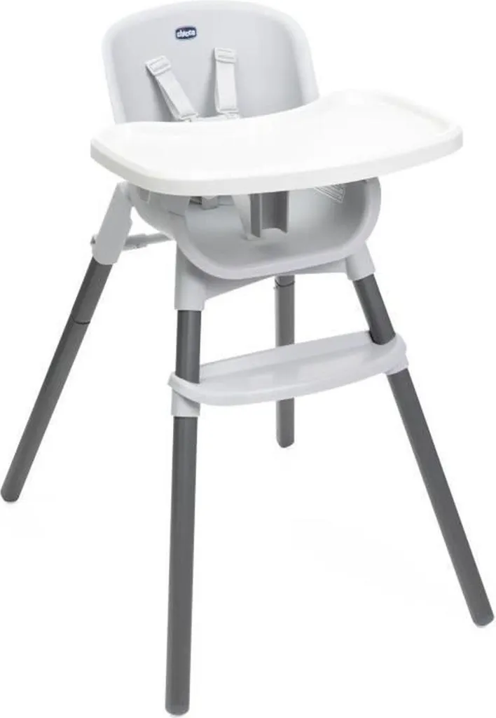 Chaise Haute Chicco Zest Gris Lune pour Repas de Bébé à Table à Manger