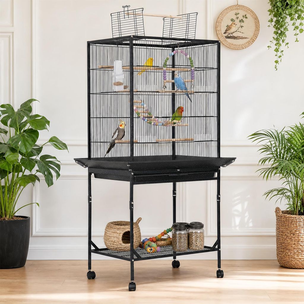 Vogelkäfig Nagerkäfig mit Rollen, Voliere Vogelhaus mit 4 Produktbild 