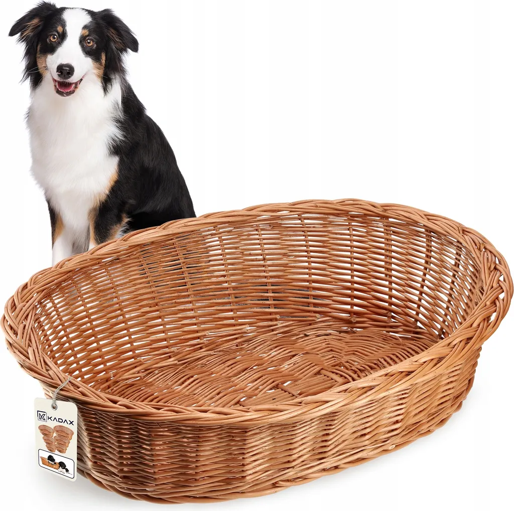 Cesta in Vimini KADAX per Animali 85x67cm | Struttura Rinforzata e Duratura