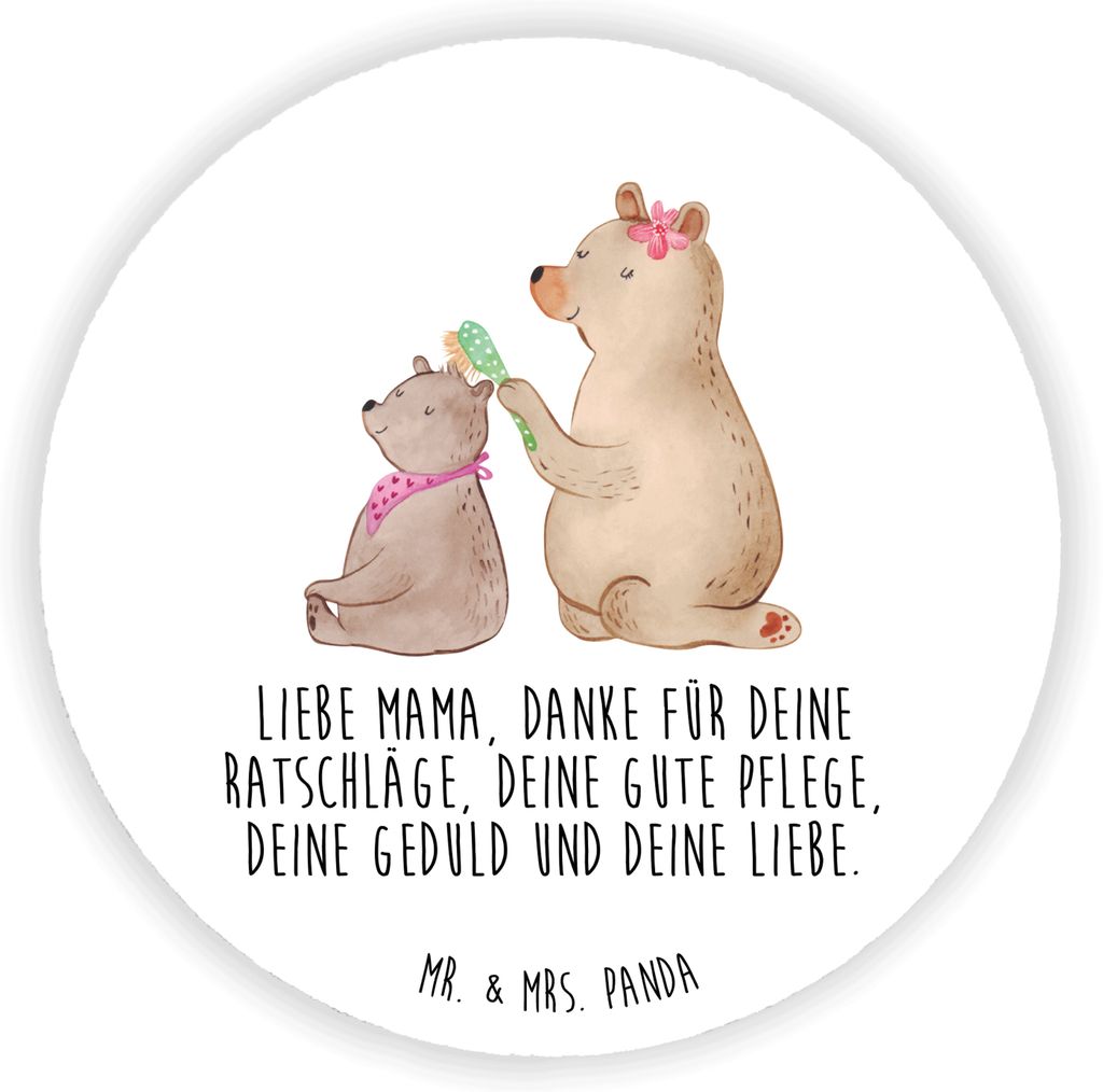 Mr. & Mrs. Panda magnet Bär Kind - Weiß - Geschenk, Muttertag, Mama, Bären, Familie, Whiteboard, für pinwand, pinnwand, fotos, Kühlschrankmagn...