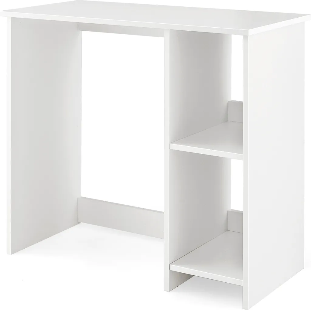 Petit bureau informatique gain de place blanc pour chambre d'étudiant