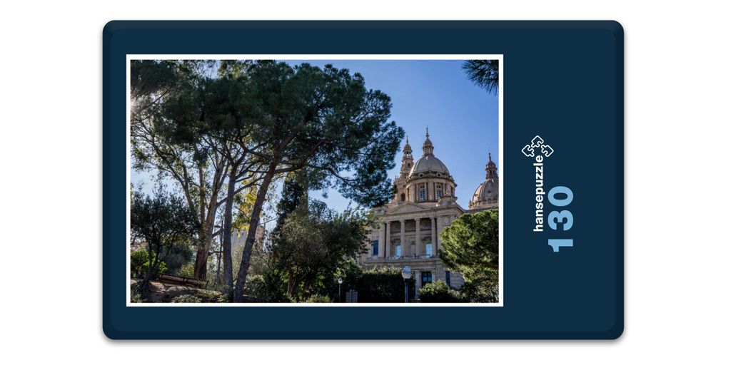 hansepuzzle 17526 - Barcelona Puzzle, 130 Teile, Orte, 28,7 x 20,0cm mit hochwertiger Aufbewahrung, Kartonbox und wiederverschließbarem Beutel