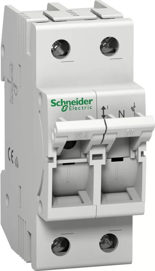 Sezionatore con fusibili Schneider Electric D01, 1P+N, 16A Immagine del prodotto 