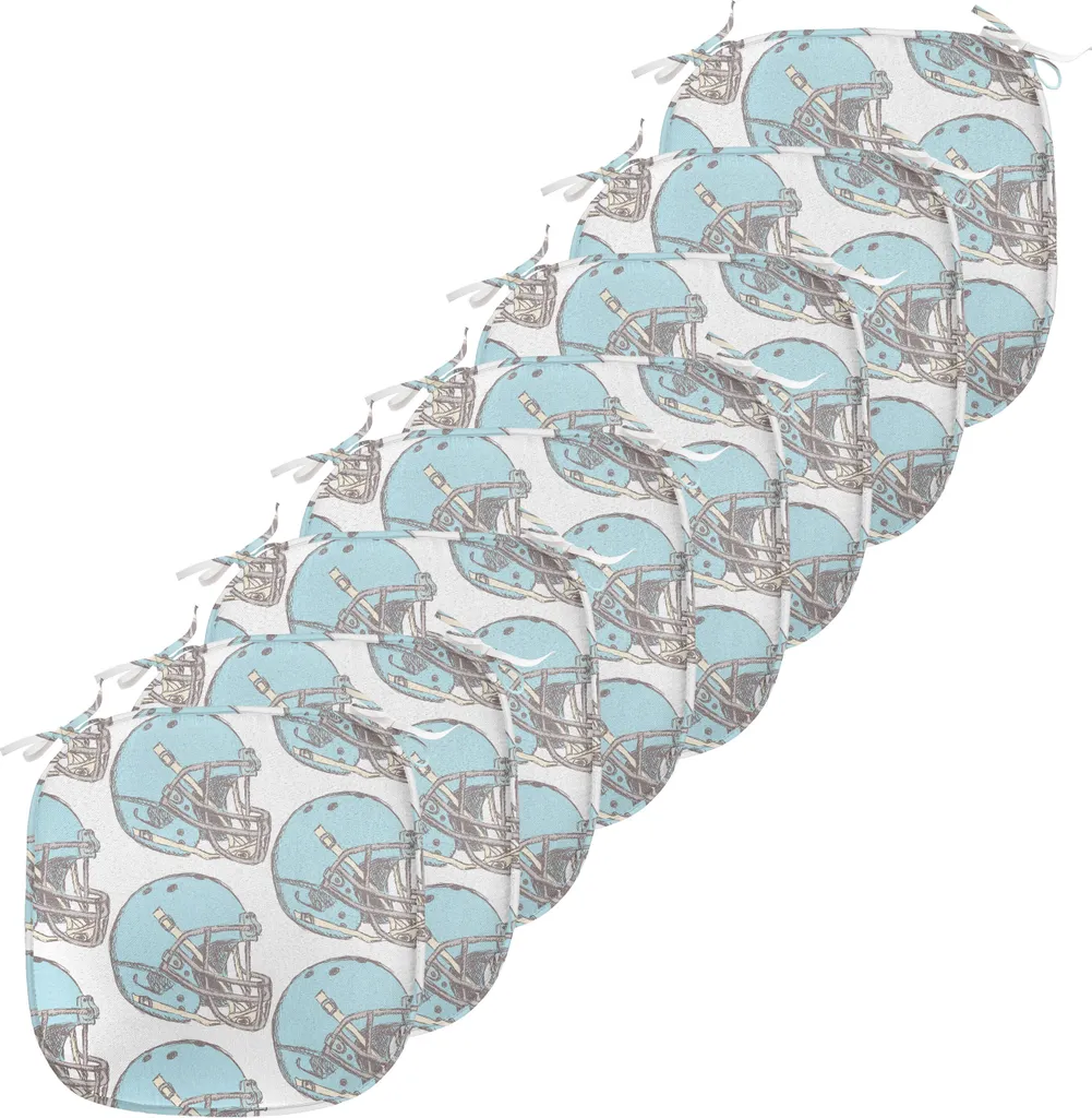 Coussin pour siège de cuisine imperméable lot de 8 déco sport 40x40cm