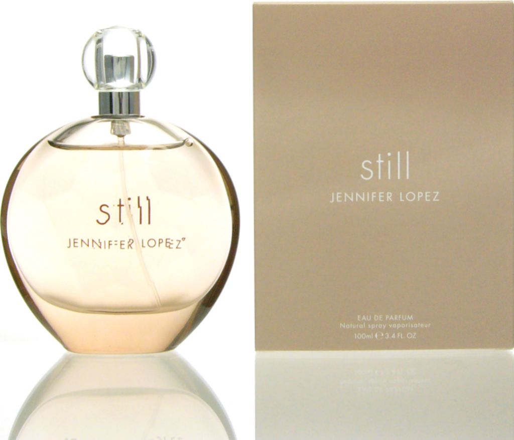 A perfume bottle and its box are displayed side-by-side against a white background.