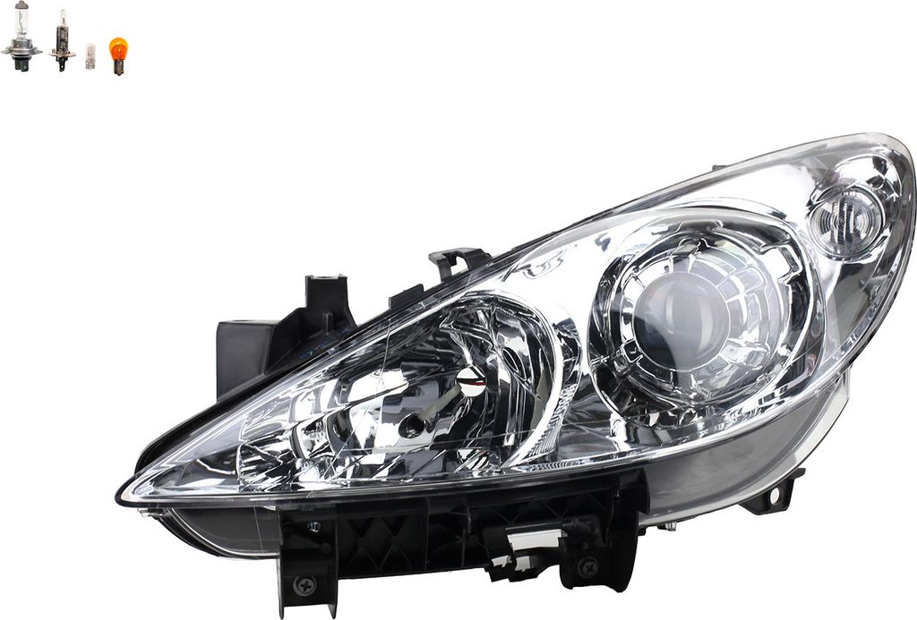 Johns, Scheinwerfer Halogen Front passend für Peugeot 307 07/2005- Links + Leuchtmittel 620886