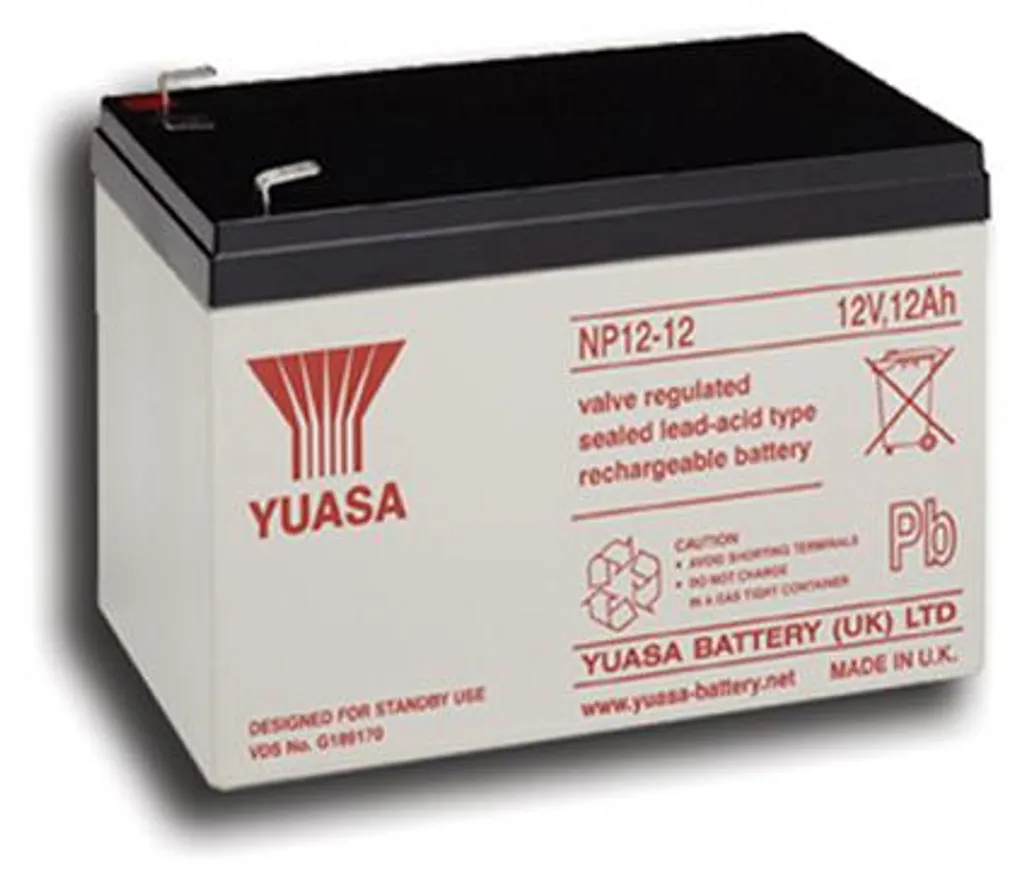 Batterie de Secours 12V 12Ah Yuasa NP12-12 pour Onduleur et Alarme