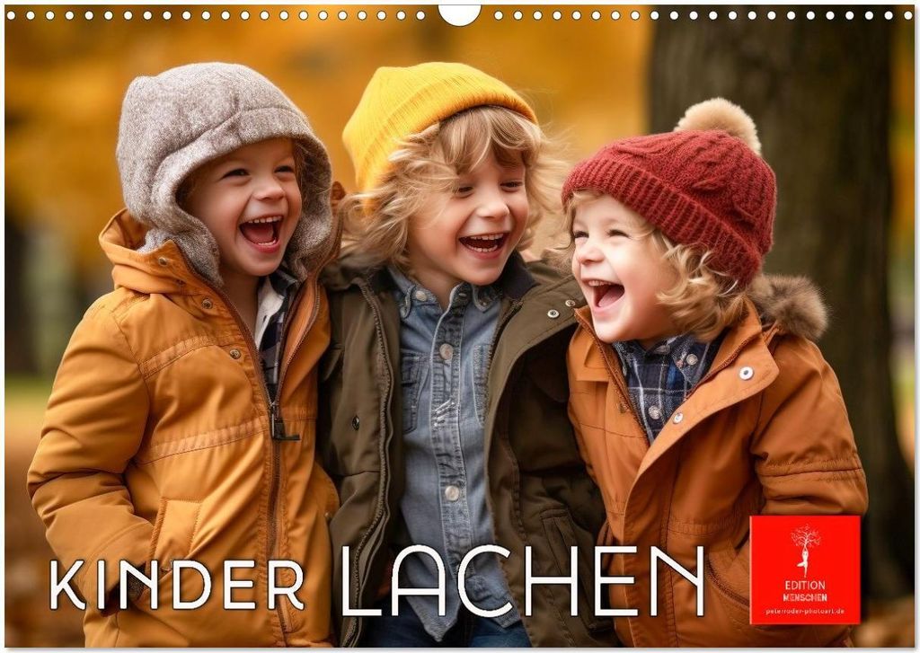 Kinder Lachen (Wandkalender 2026 DIN A3 quer), CALVENDO Monatskalender