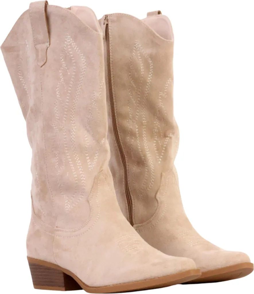 Bottes à talon mollet large avec fermeture stretch ajustable - 3